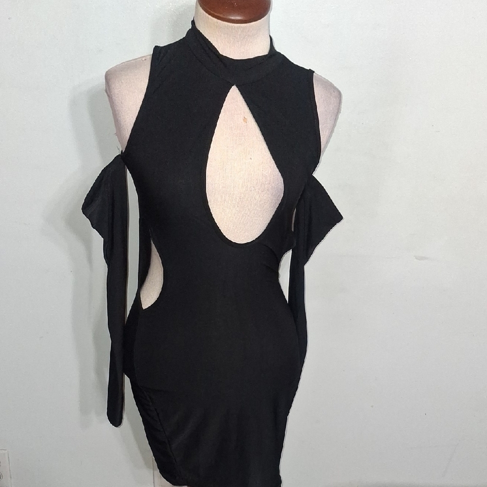 PrettyLittleThing /Black Mini Dress- W Sz  0